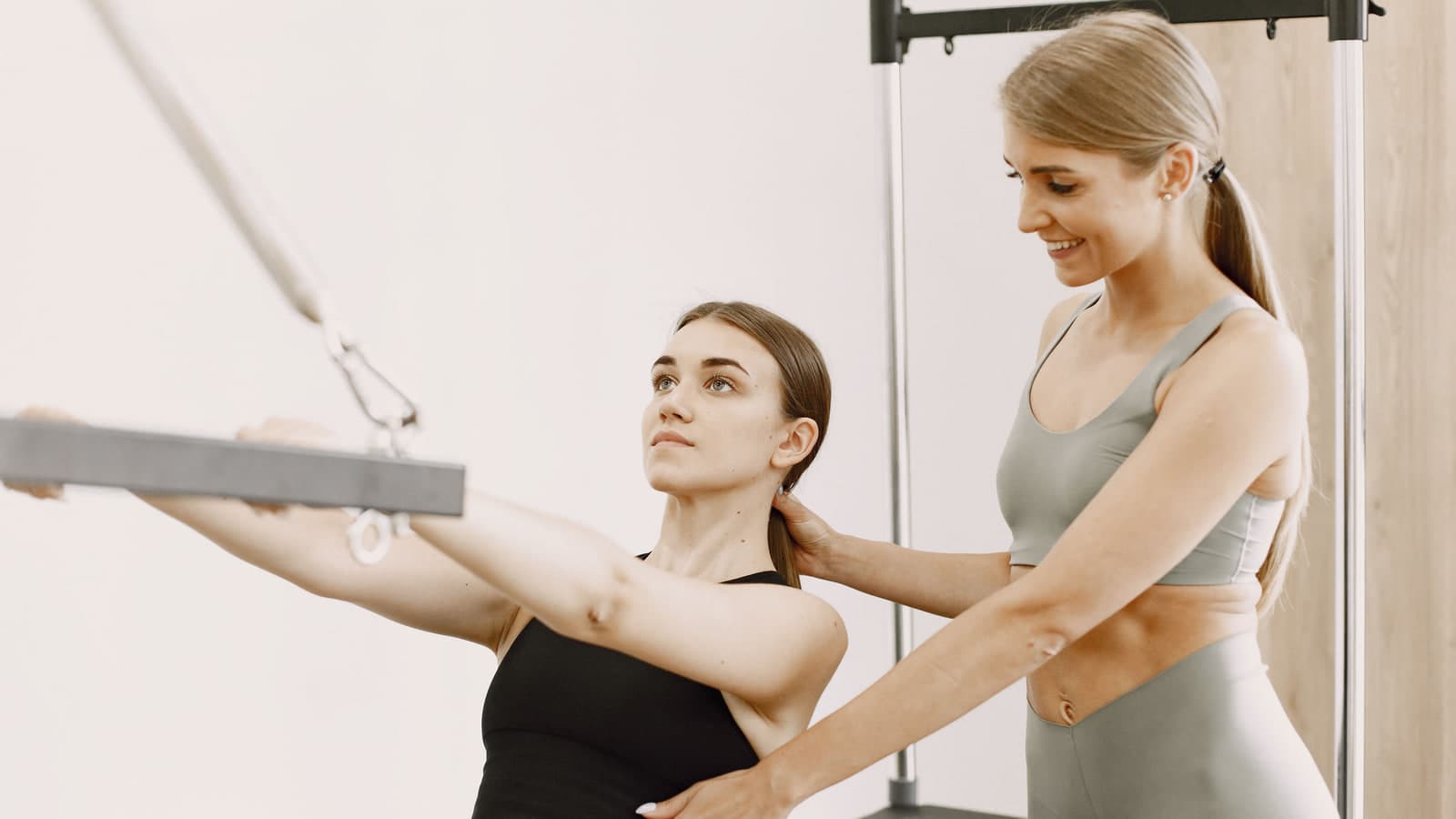 A coach training a client one-on-one